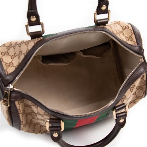 gucci vintage web boston|authentic gucci boston bag.